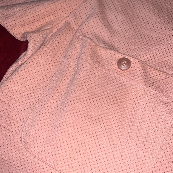 Casual Joe Haband Beige/Salmon Button-Up Short Sleeve Vintage Shirt Size Medium - Picture 3 of 8